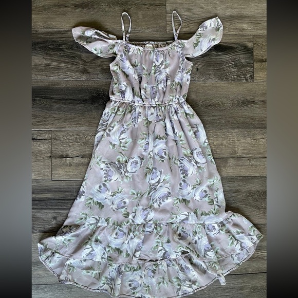 Place Lavender Floral Off-Shoulder Dress - Picture 1 of 3